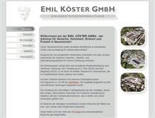 Tablet Screenshot of emil-koester.de